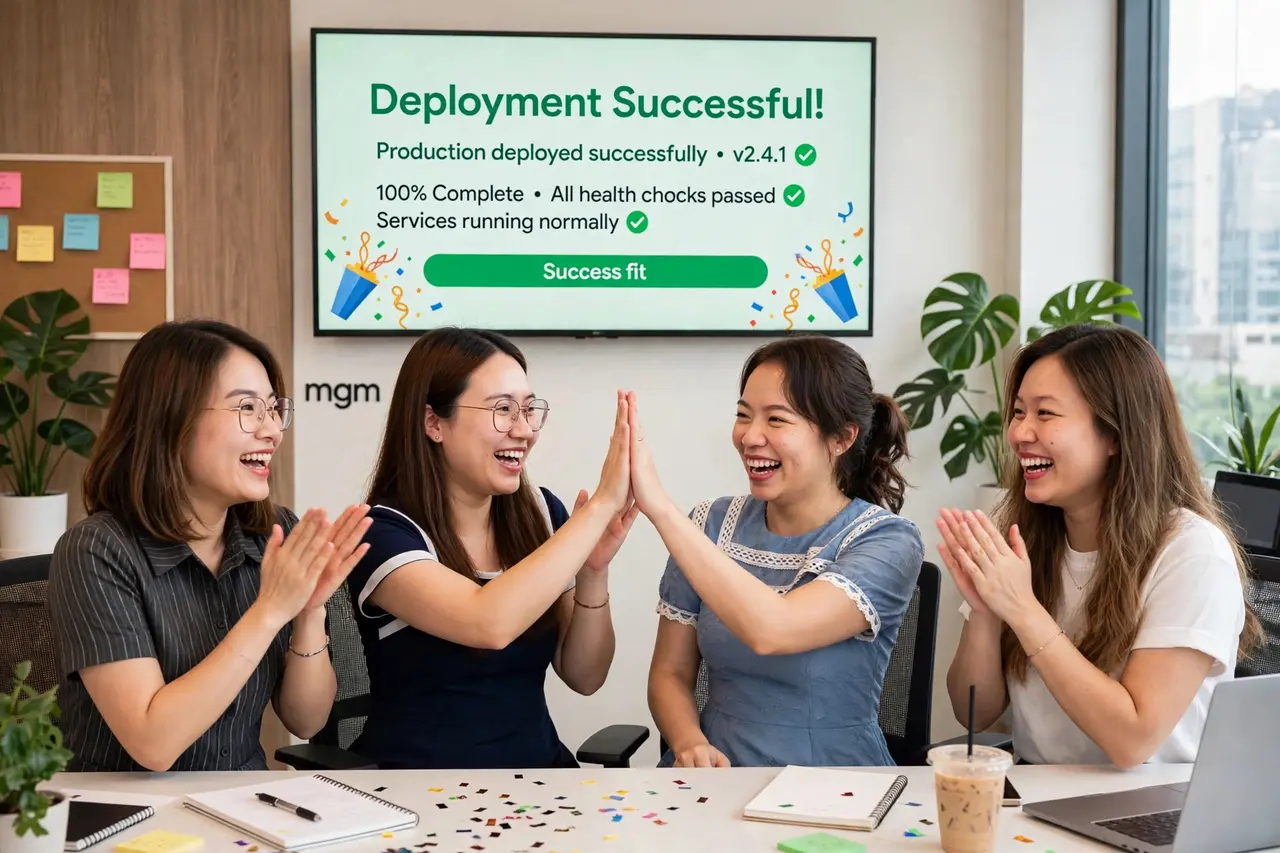 Đồng nghiệp nữ mgm chia sẻ niềm vui sau giờ làm việc